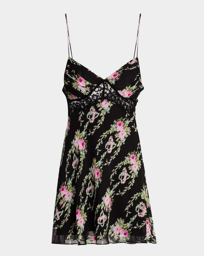LOVESHACKFANCY Etrune Mini Slip Dress 1