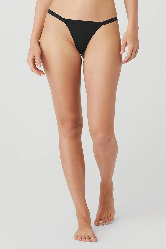 Alo Airbrush Invisible String Thong - Black 1