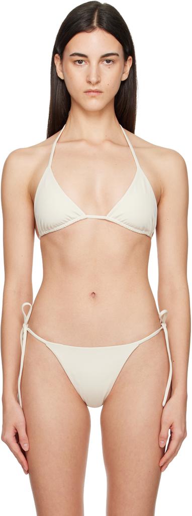 Belle Anna Off-White Estelle Bikini Top