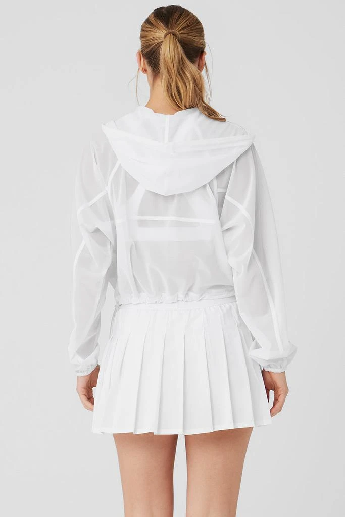 Alo Mesh Sheer Bliss Jacket - White 2