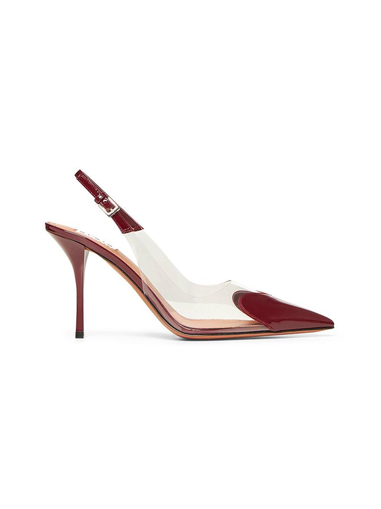 Alaia Burgundy Le C Ur Slingback Pumps