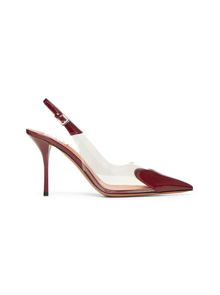 Alaia Burgundy Le C Ur Slingback Pumps 1