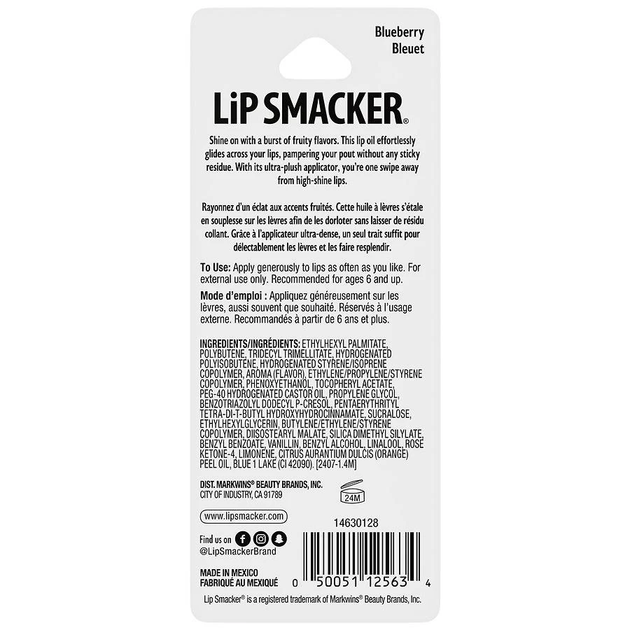 Lip Smacker Fruit Glaze Lip Oil Blueberry 2