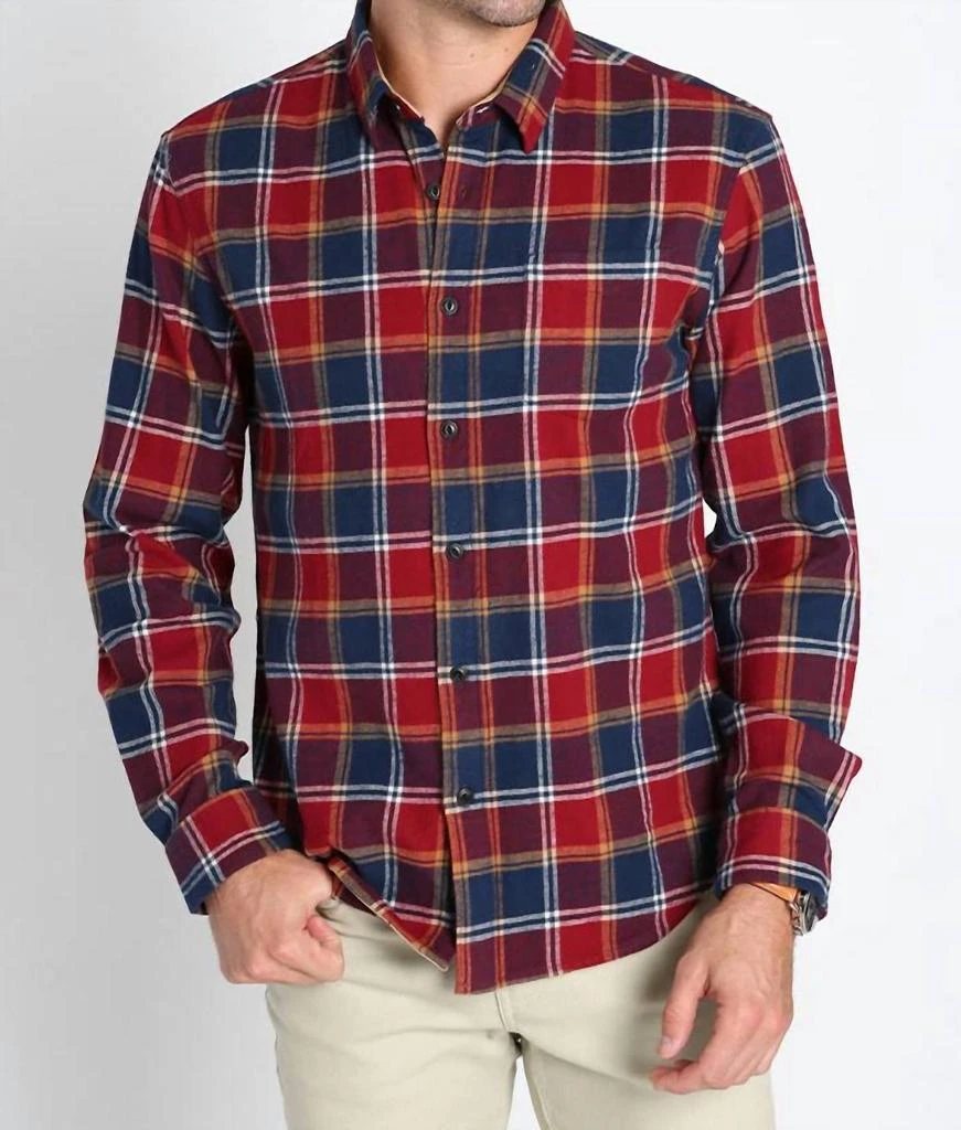 JACHS NEW YORK Jachs New York - Stretch Midweight Flannel Workshirt 1