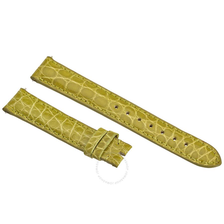 Hadley Roma Lime Green 16 MM Alligator Leather Strap