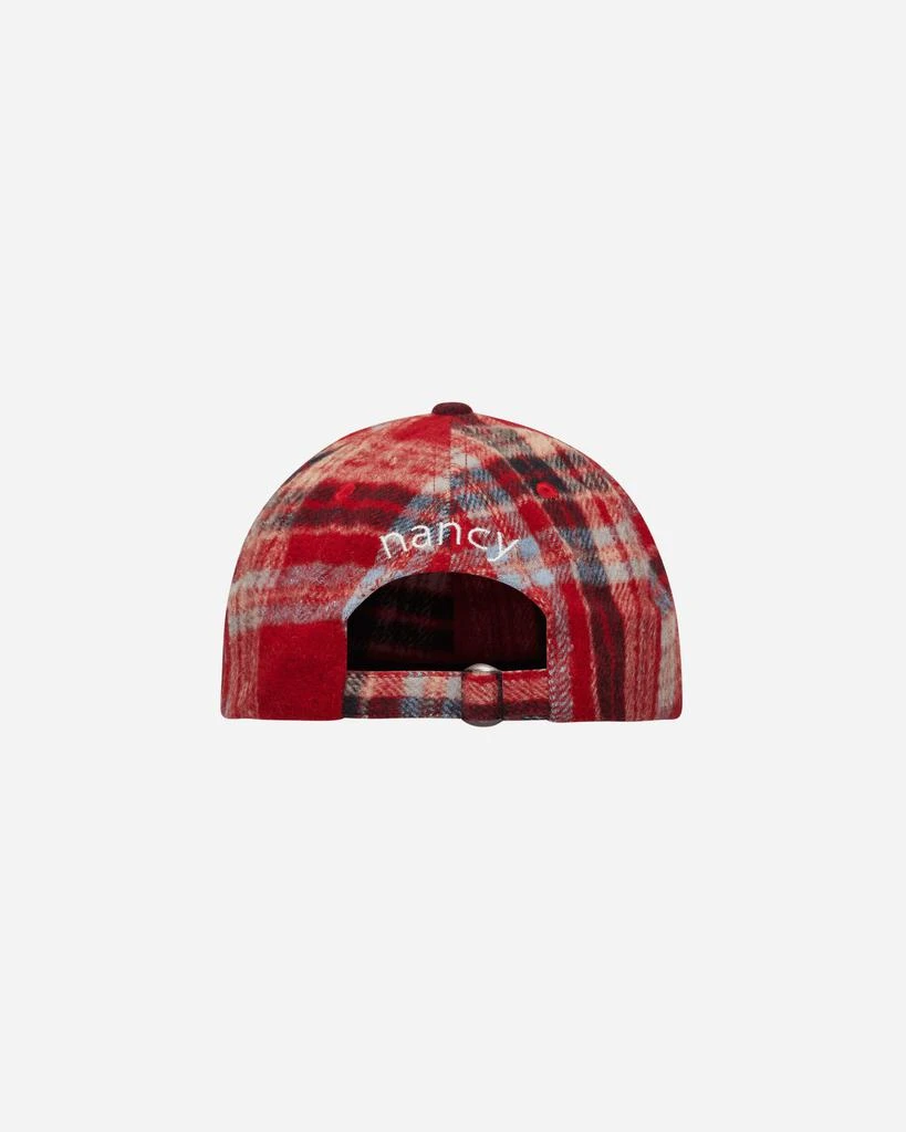 Nancy Plaid House 6-Panel Cap Red 4