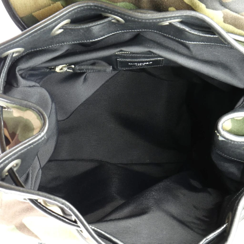 Yves Saint Laurent Rock Sac Backpack Camouflage Canvas Medium 5