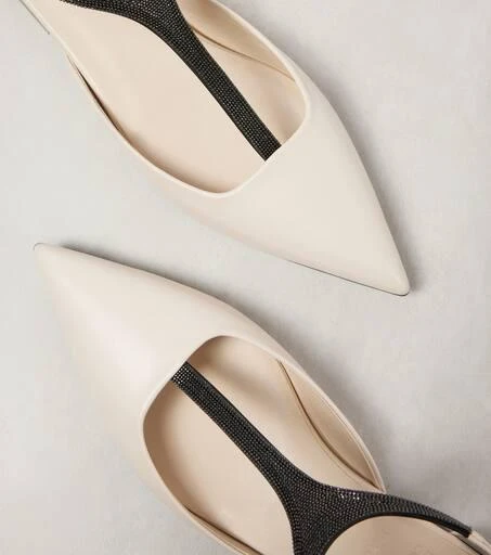 Brunello Cucinelli Monili leather flats 5