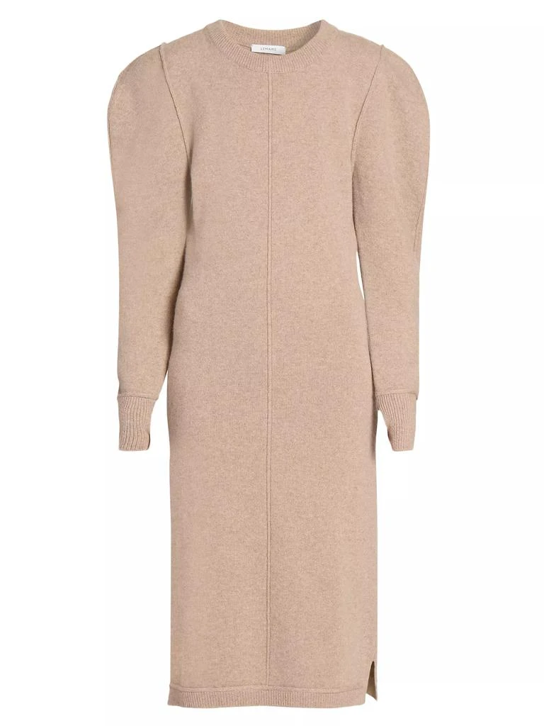 Lemaire Wool Seamed Crewneck Midi-Dress 1