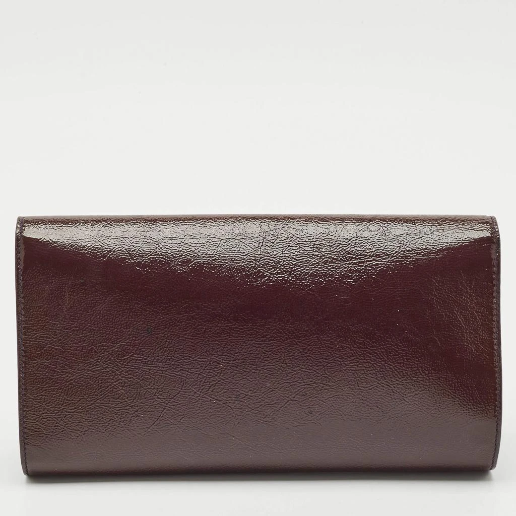 Yves Saint Laurent Yves Saint Laurent Purple Patent Leather Belle De Jour Clutch 4