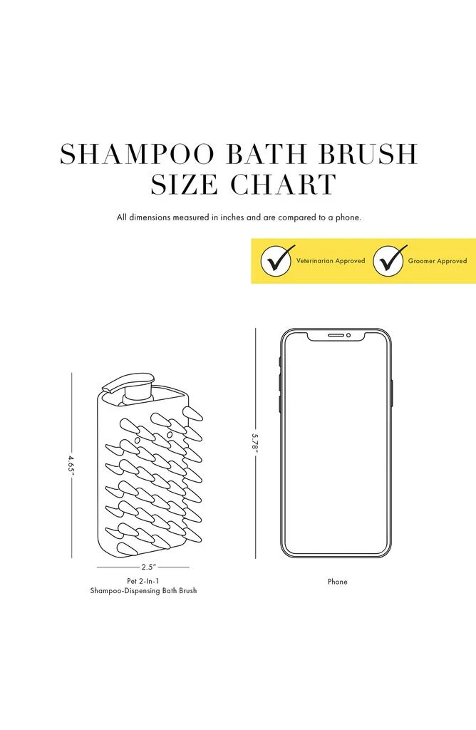 Tweezerman Pet 2-in-1 Shampoo-Dispensing Brush 4