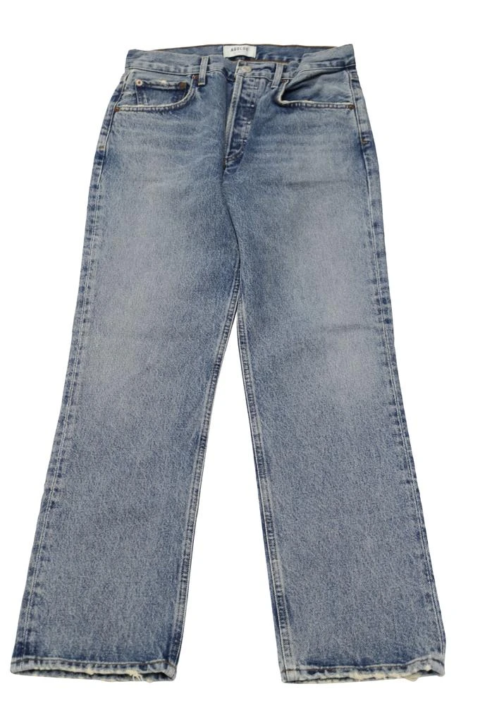 AGOLDE Agolde Ripley Mid Rise Jeans in Blue Cotton 1
