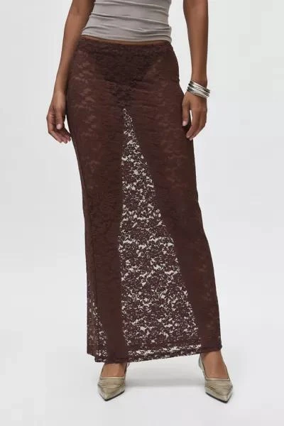 Lioness Lioness Black Swan Sheer Lace Maxi Skirt 2
