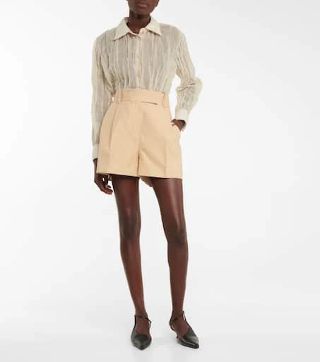 Khaite Maarte high-rise cotton shorts 2