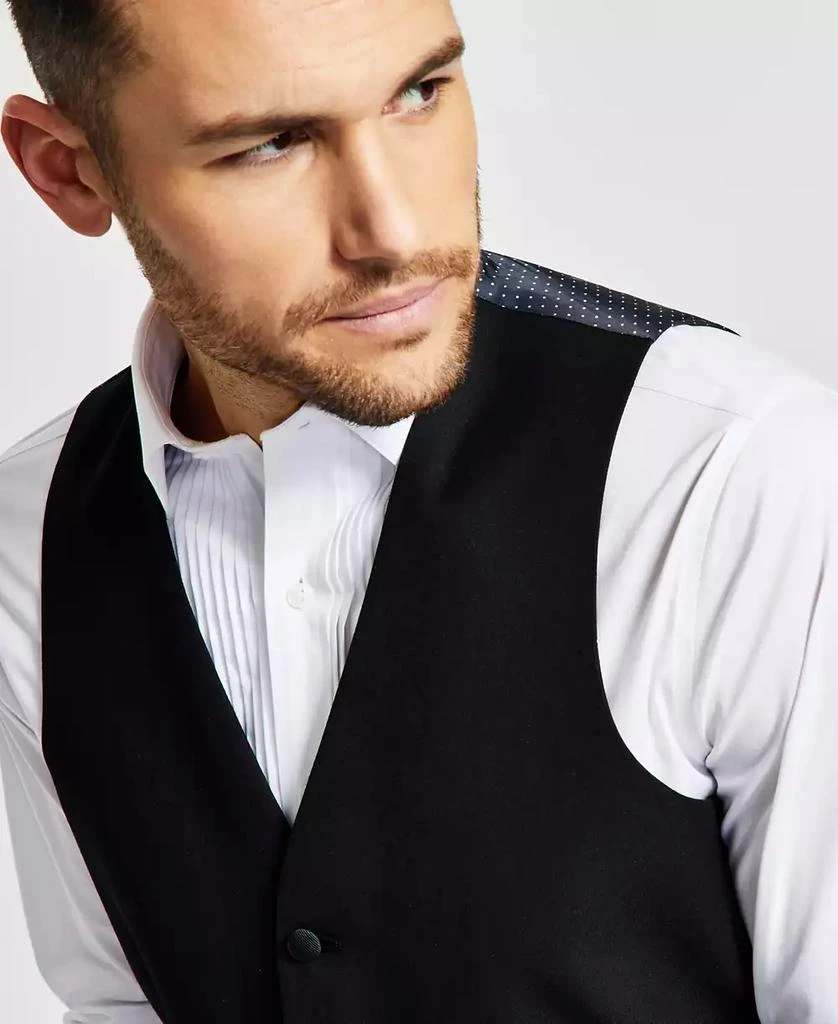 Alfani Men's Classic-Fit Stretch Black Tuxedo Vest, Created for Macy's 3