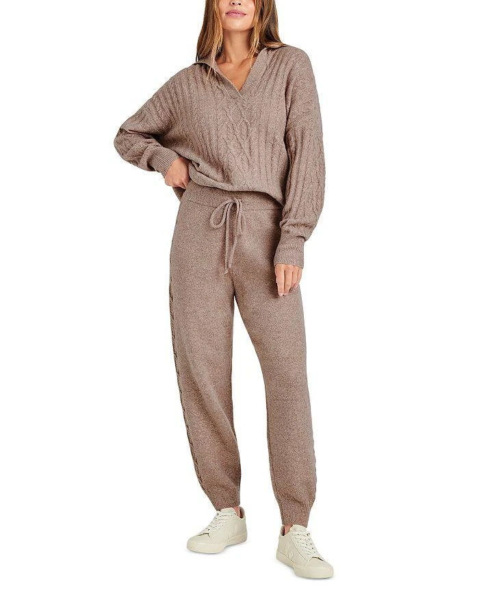 Splendid Stassi Cable Knit Jogger Pants 2