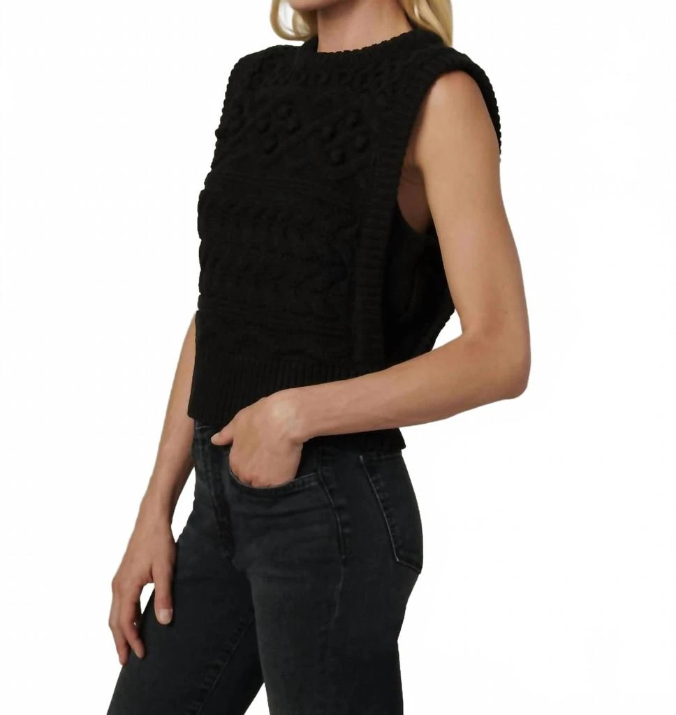 Mikarose Clara Sweater Vest In Black 2