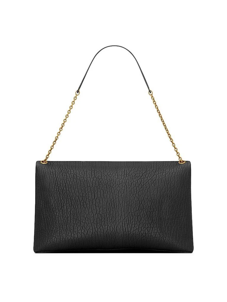 Yves Saint Laurent Cassandre XXL Envelope Pouch on Chain in Lambskin 7