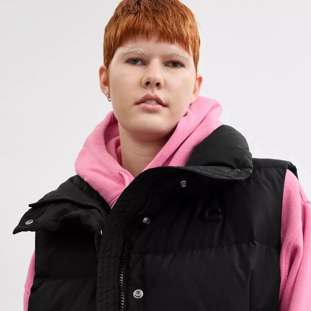 Coach Puffer Vest In Recycled Polyester 4