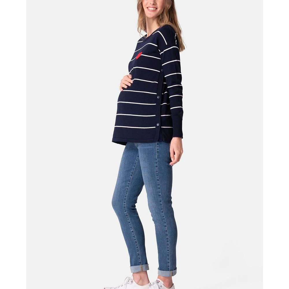 Seraphine Women's Maternity Mama Mini Nautical Cotton Sweaters 8