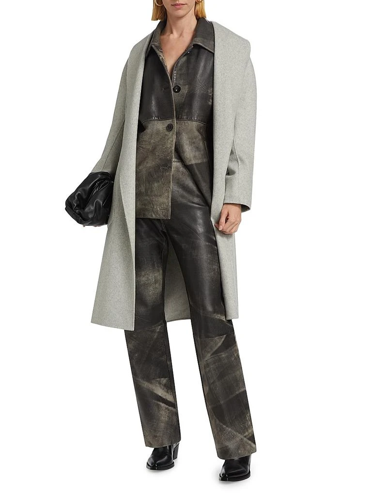 LaMarque Thara Open-Front Wool-Blend Coat 2