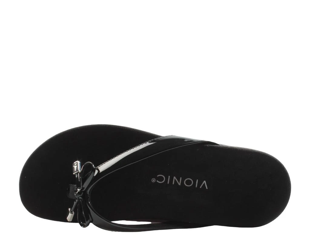 VIONIC Women's Bella Black Thong Sandals 10000435-001 4