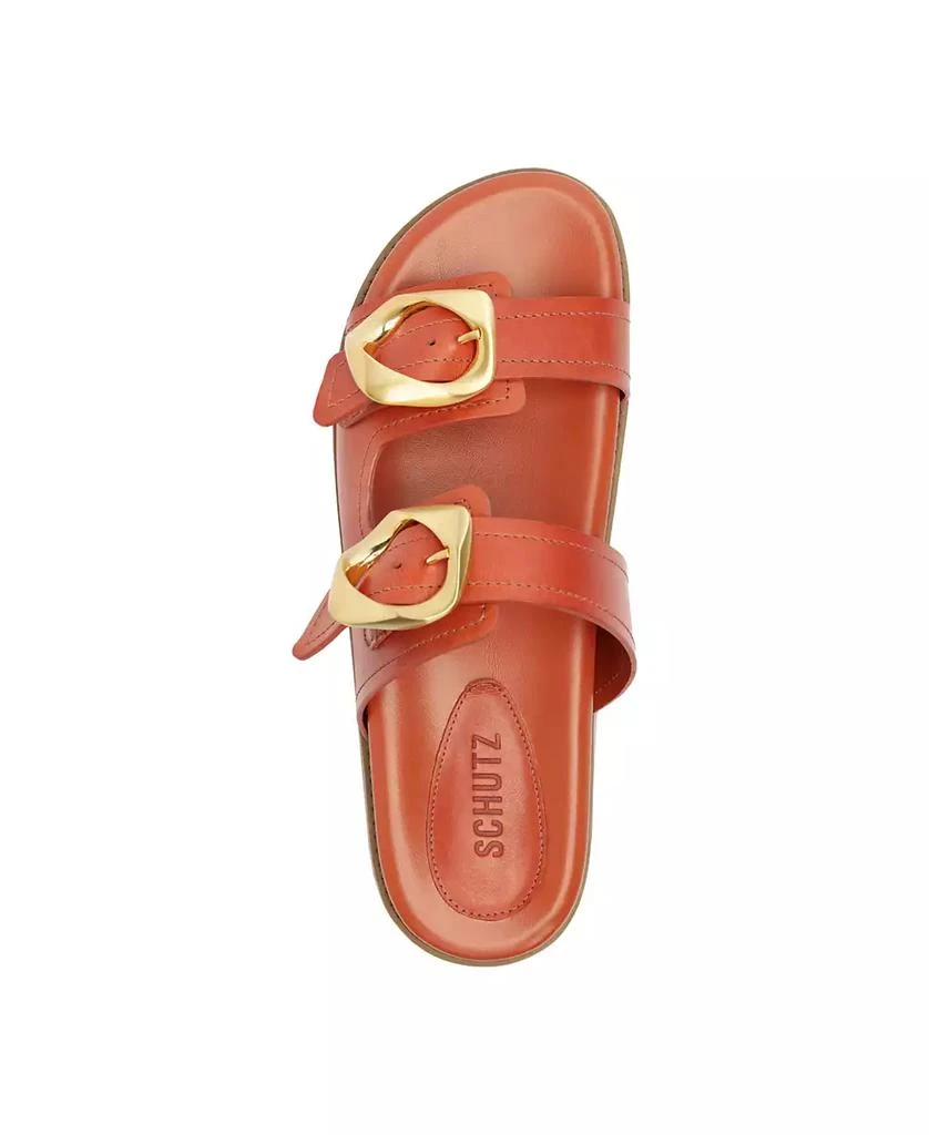 Schutz Women's Olga Sporty Round Toe Flat Sandals 4