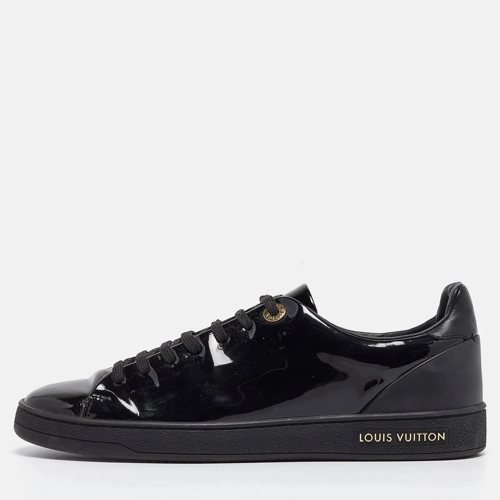 Louis Vuitton Louis Vuitton Black Patent Leather Frontrow Sneakers Size 37.5 1