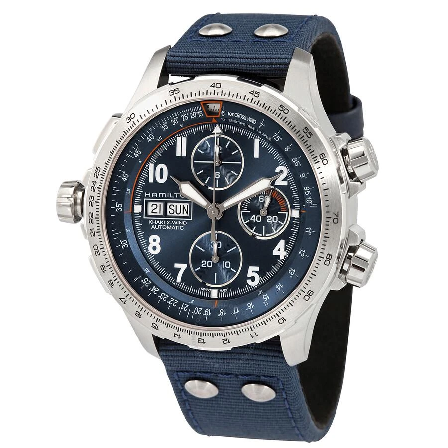 Hamilton X-Wind Lefty Chronograph Automatic Blue Dial Men's Watch H77906940 1