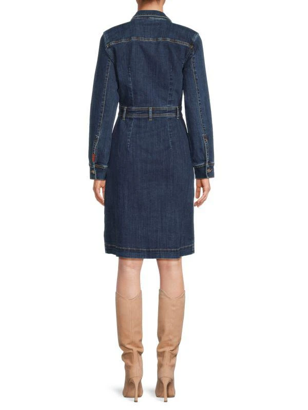 7 For All Mankind Washed Mini Denim Shirtdress 2