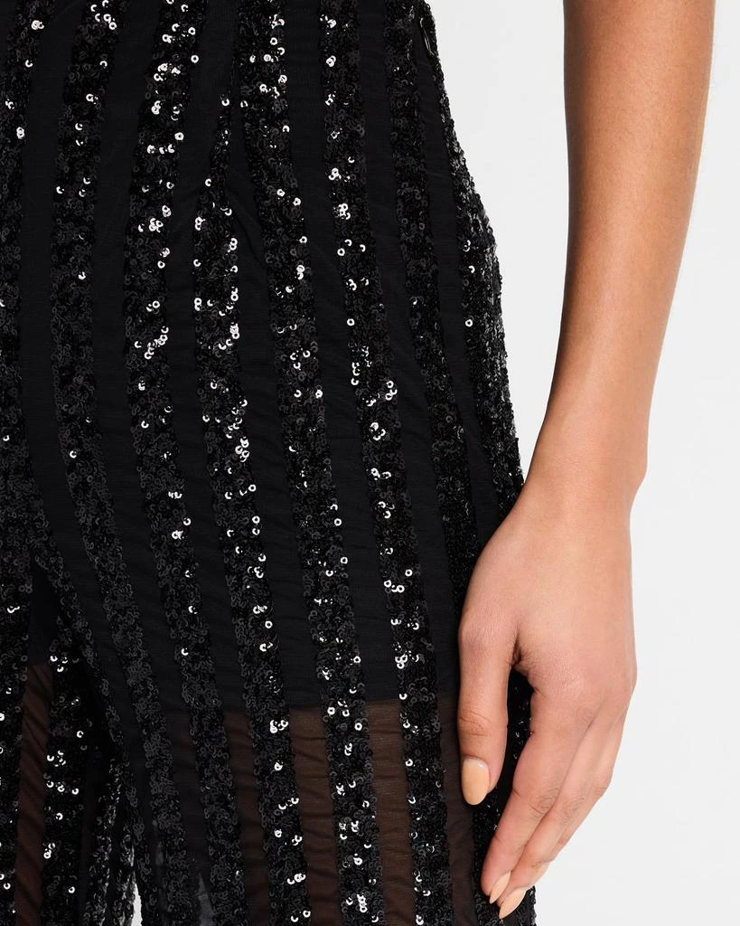 Sans Faff Stripe Sequined Wide Leg Trousers 5
