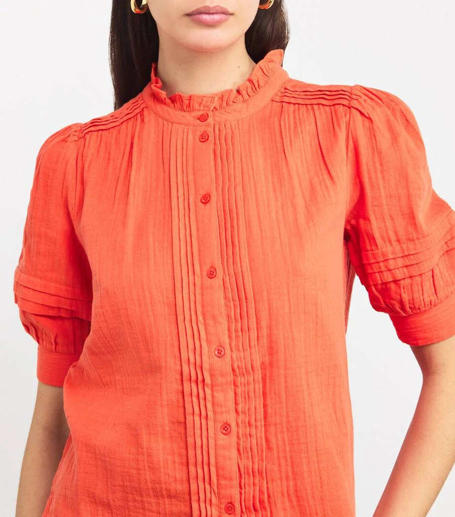 ME+EM Cotton Frill-Trim Blouse 6