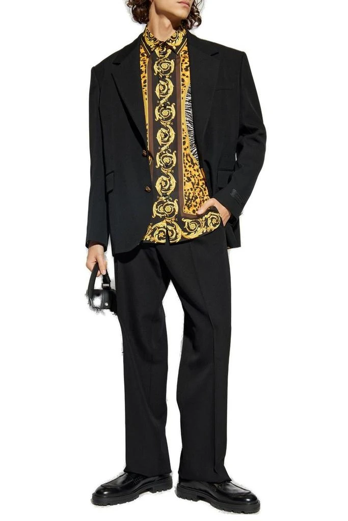 Versace Versace Pattern-Printed Long-Sleeved Shirt 4