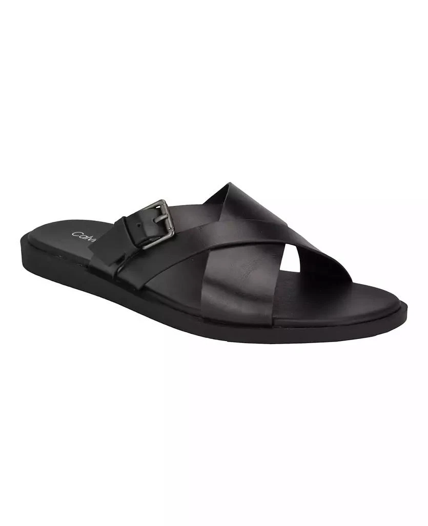 Calvin Klein Men's Elon Casual Slip-On Flat Sandals 1