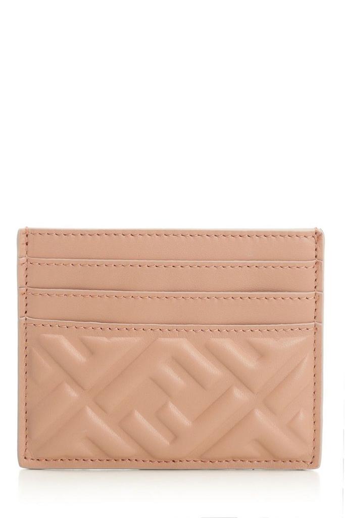 FENDI(フェンディ)/関税送料込み FF Flower Bouquet Card Wallet FENDI Flower Bouquet ブラウン FF ファブリック カードケース