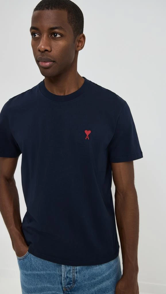AMI ADC Classic Fit Red Logo Tee 1