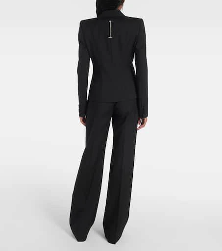 Alexander McQueen High-rise wool wide-leg pants 3
