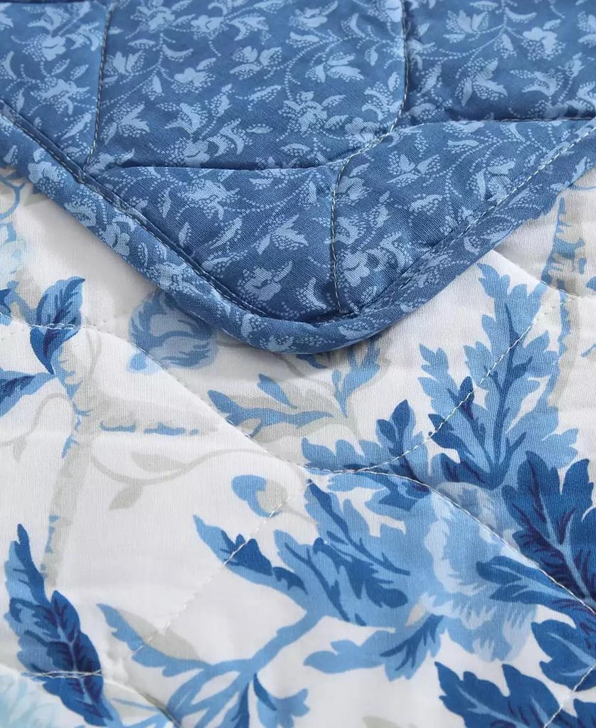 Laura Ashley Breezy Floral Reversible 2-Pc. Quilt Set 4