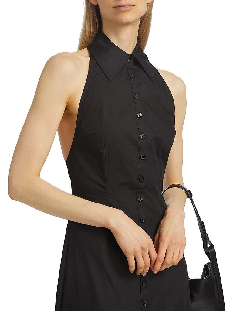 knee length dresses for ladies Linen Maxi Dress with Pockets main image 1