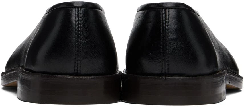 Lemaire Black Flat Piped Slippers 2