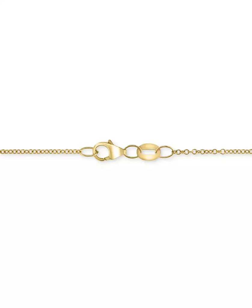 Effy EFFY® Sapphire (1-1/2 ct. t.w.) & Diamond (1/4 ct. t.w.) Openwork Filigree 18" Pendant Necklace in 14k Gold 4