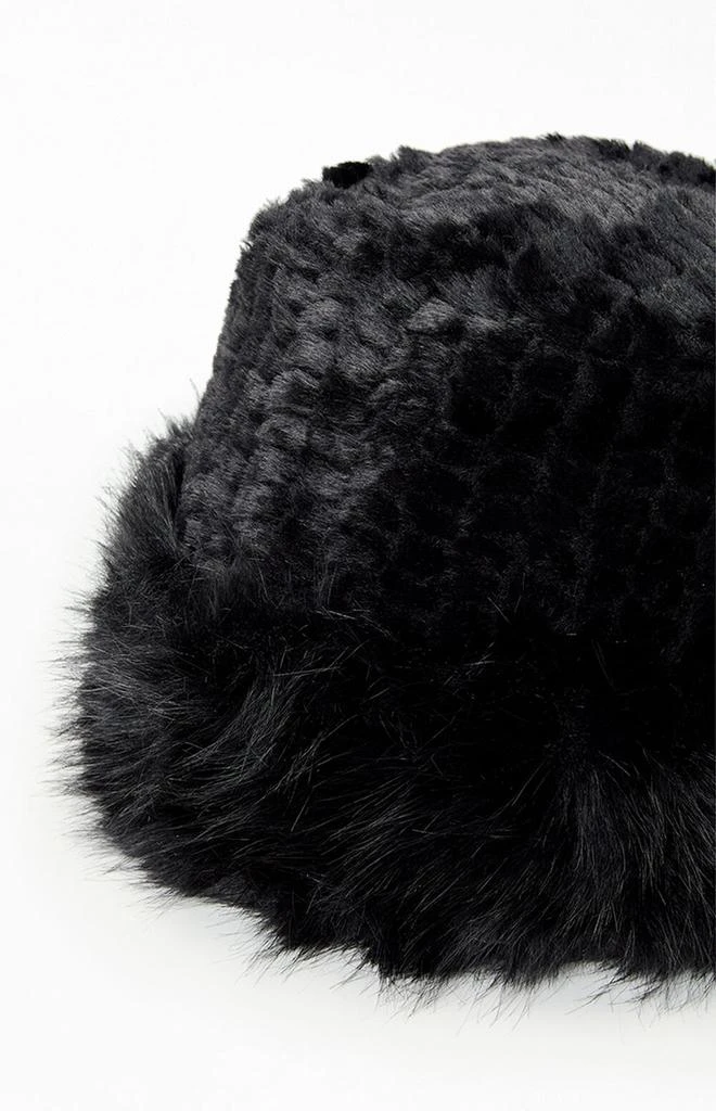PacSun Textured Faux Fur Bucket Hat 2