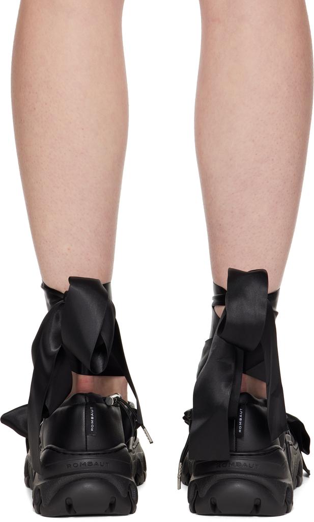 Rombaut Black Aura Bows Ballerina Flats