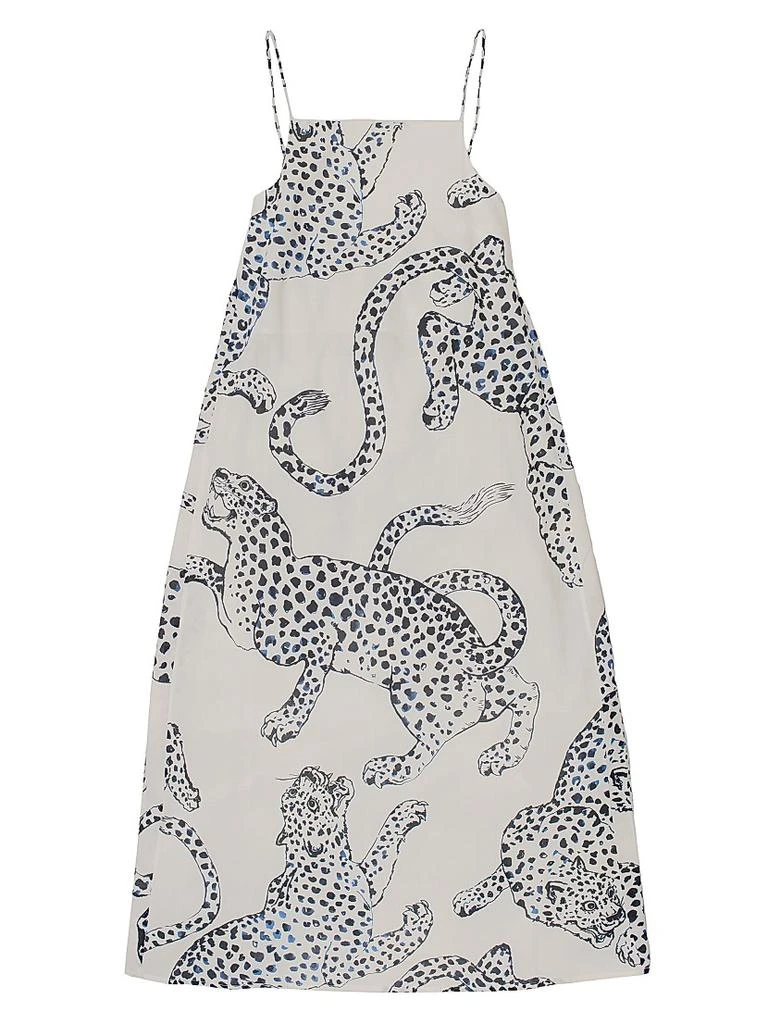 Desmond & Dempsey Jag-Print Cotton Nightie 1