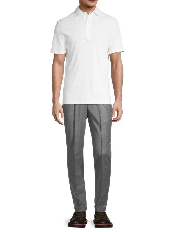 Isaia Slim-Fit Cotton Piqué Polo 6