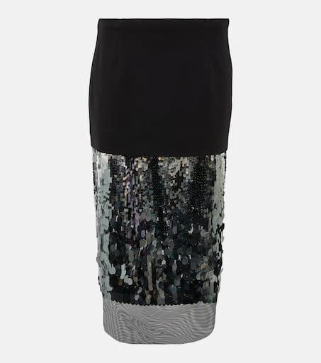 Dorothee Schumacher Sequin-trimmed midi skirt 1