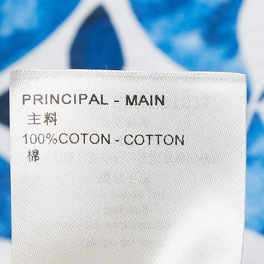 Louis Vuitton Louis Vuitton Blue Mix Monogram Print Cotton Crew Neck T-Shirt S 7