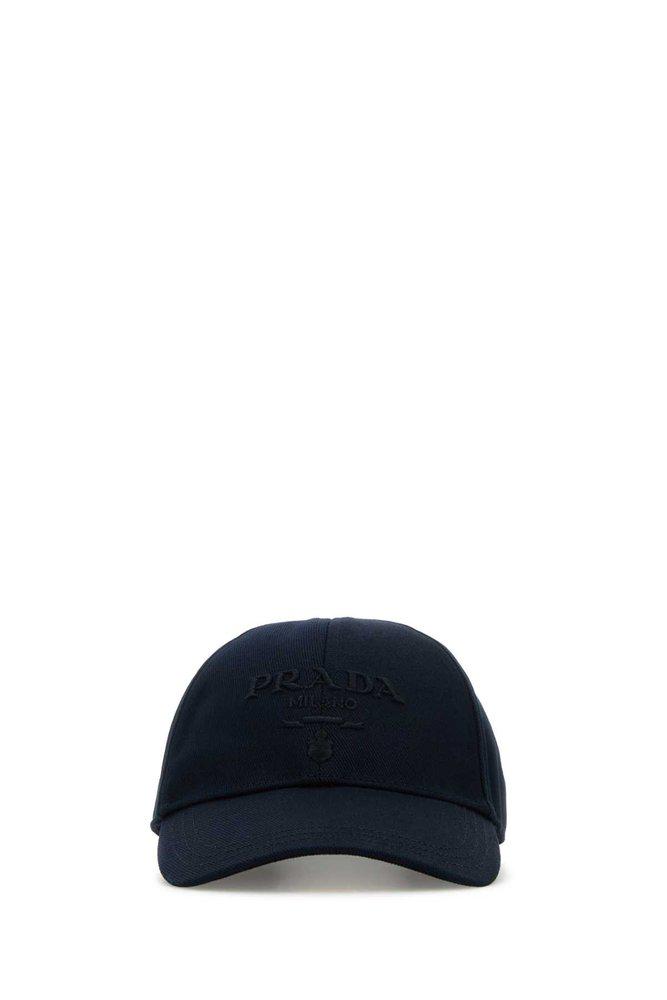 Prada Prada Drill Logo Embroirdered Baseball Cap