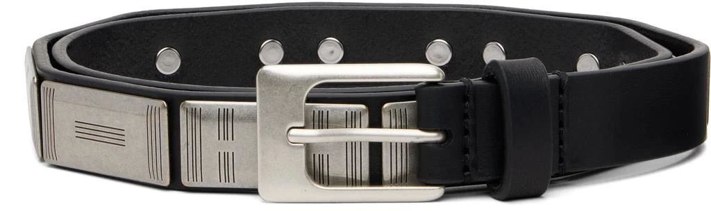 Lemaire Black 
Silver Buffalo Studs 20 Belt