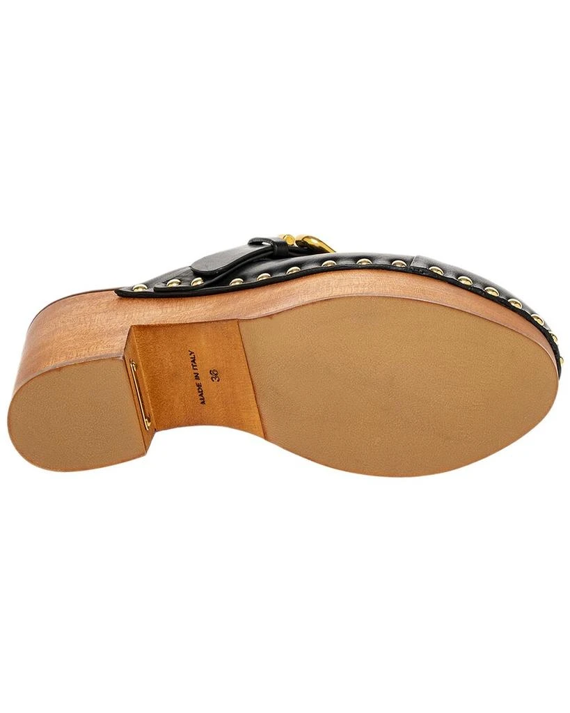 Chloé Chloe Jeannette Leather Wedge Clog 4